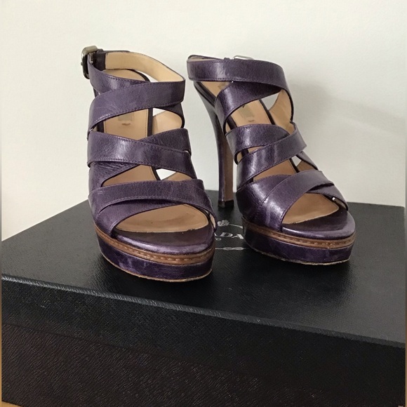 Prada Strappy Platform Sandals - Picture 2 of 5